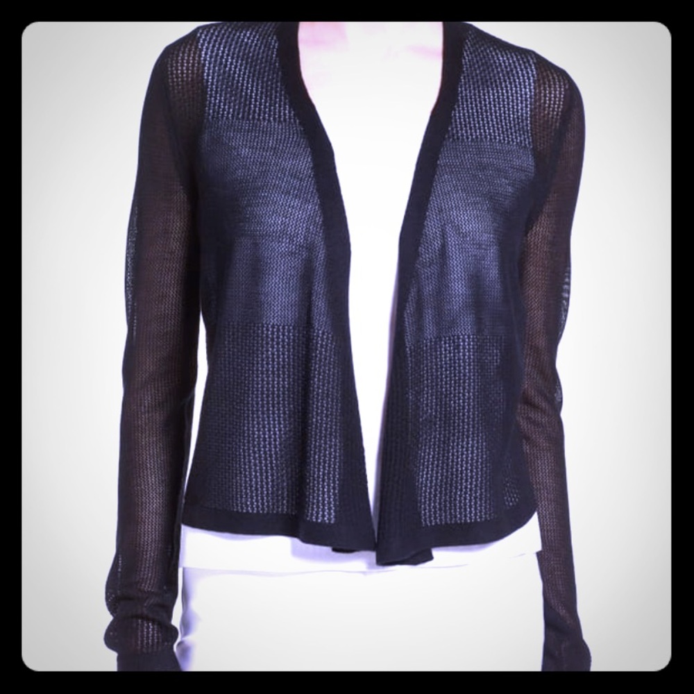Emerson Rose Sheer Silk & Cashmere Cardigan